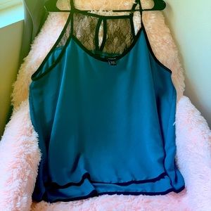 Torrid Teal Swing Tank, Size 2